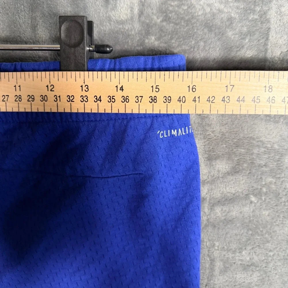 Adidas Mens Climalite Track‎ Pants Size S Blue Athletic Running Zip Leg
